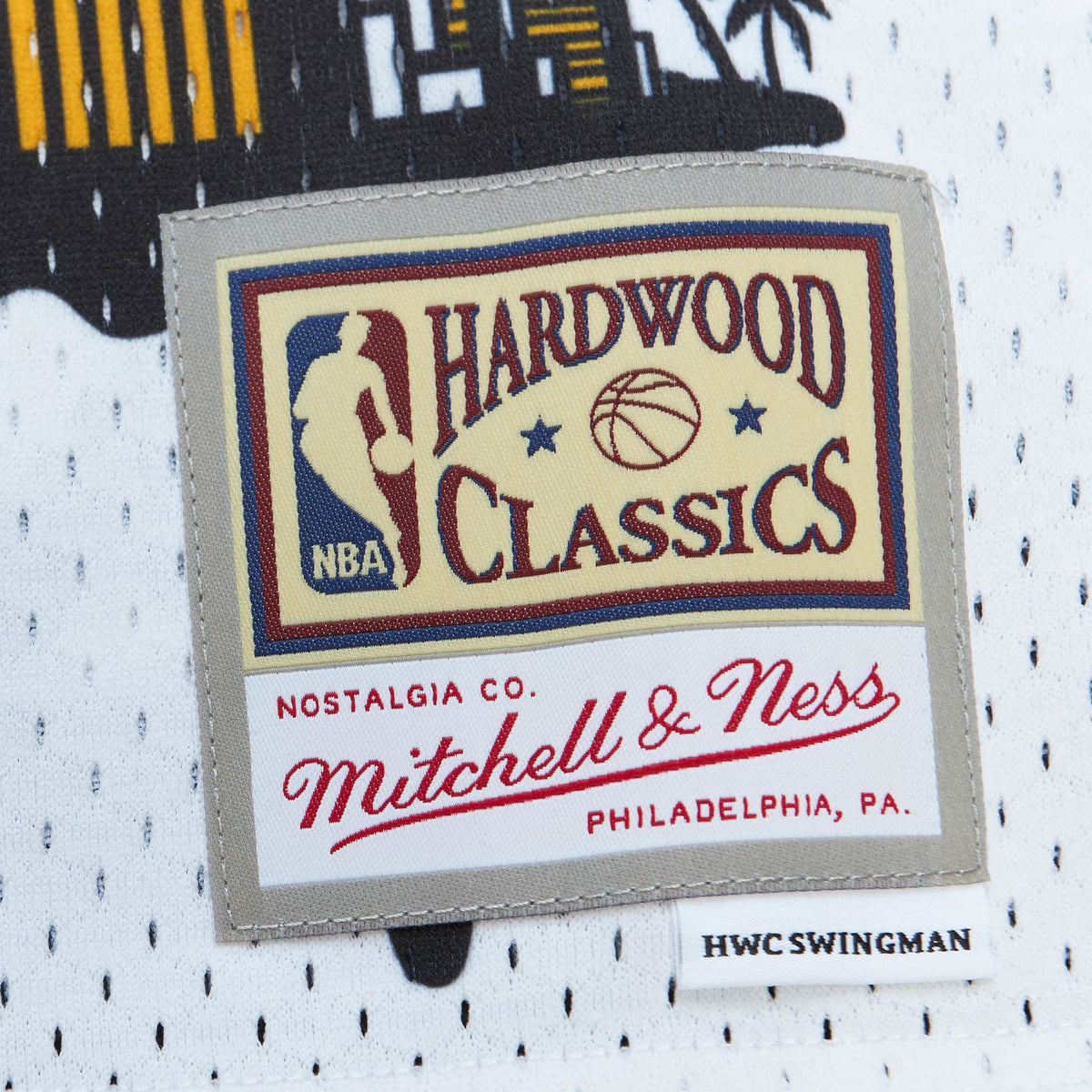 Men's Miami Heat Mitchell & Ness x Tats Cru White Hardwood product image 6