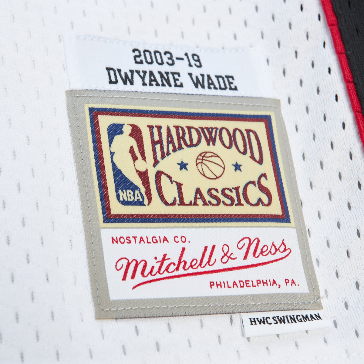 Unisex Miami Heat Dwyane Wade Mitchell & Ness White Hall of product image 6