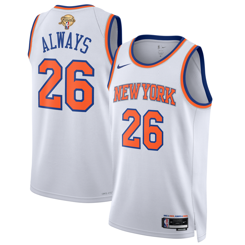 Unisex New York Knicks Nike White 2026 NBA Finals Champions