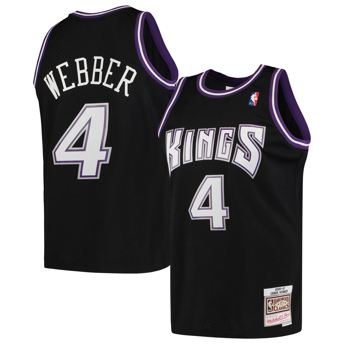 Men's Sacramento Kings Chris Webber Mitchell & Ness Black product image 2