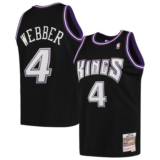 Men's Sacramento Kings Chris Webber Mitchell & Ness Black product image 1
