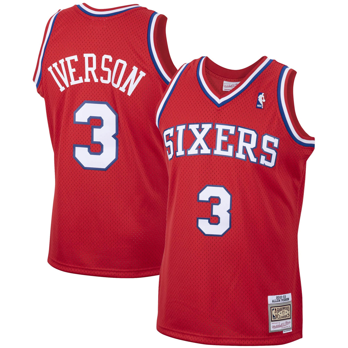 Men's Philadelphia 76ers Allen Iverson Mitchell & Ness Red product image 2