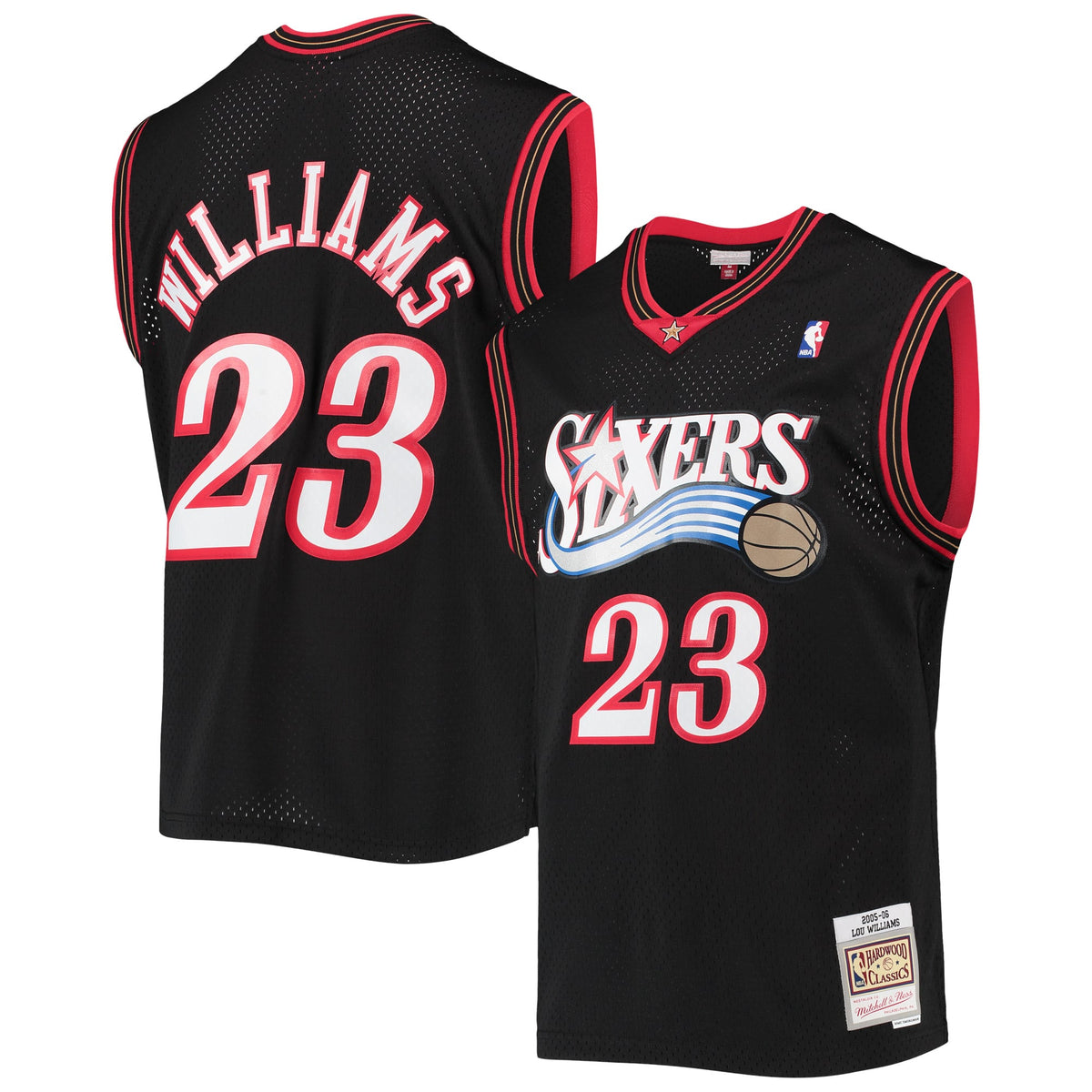 Men's Philadelphia 76ers Lou Williams Mitchell & Ness Black product image 1