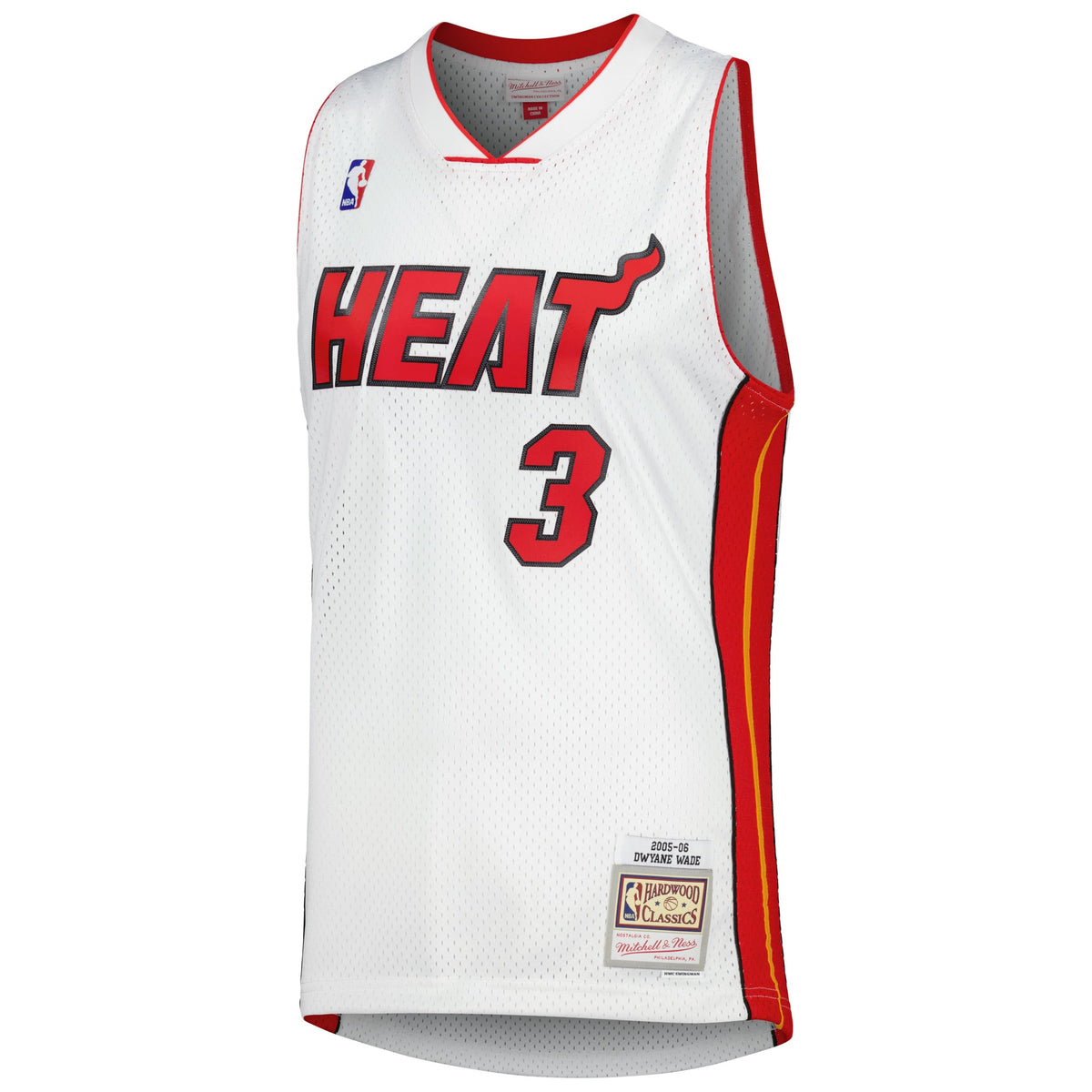 Men's Miami Heat Dwyane Wade Mitchell & Ness White 2005/06 product image 3