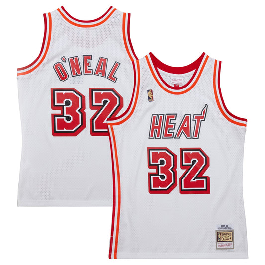 Men's Miami Heat Shaquille O'Neal Mitchell & Ness White product image 1