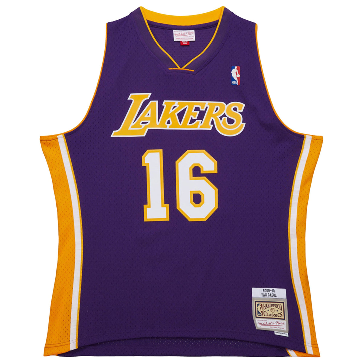 Men's Los Angeles Lakers Pau Gasol Mitchell & Ness Purple product image 3