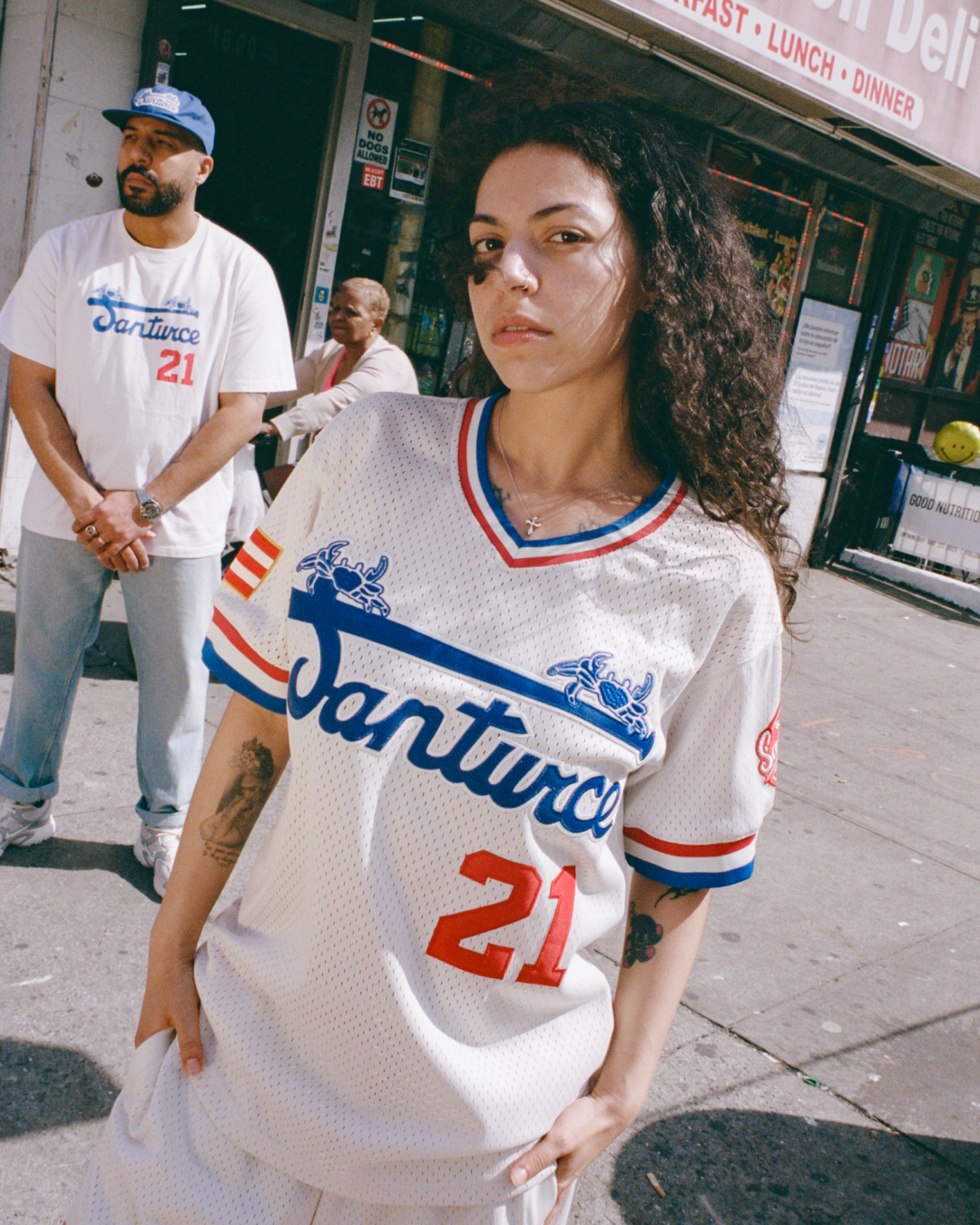 Santurce Cangrejeros Mesh V-Neck Jersey product image 3, provided for visual reference and product detail review