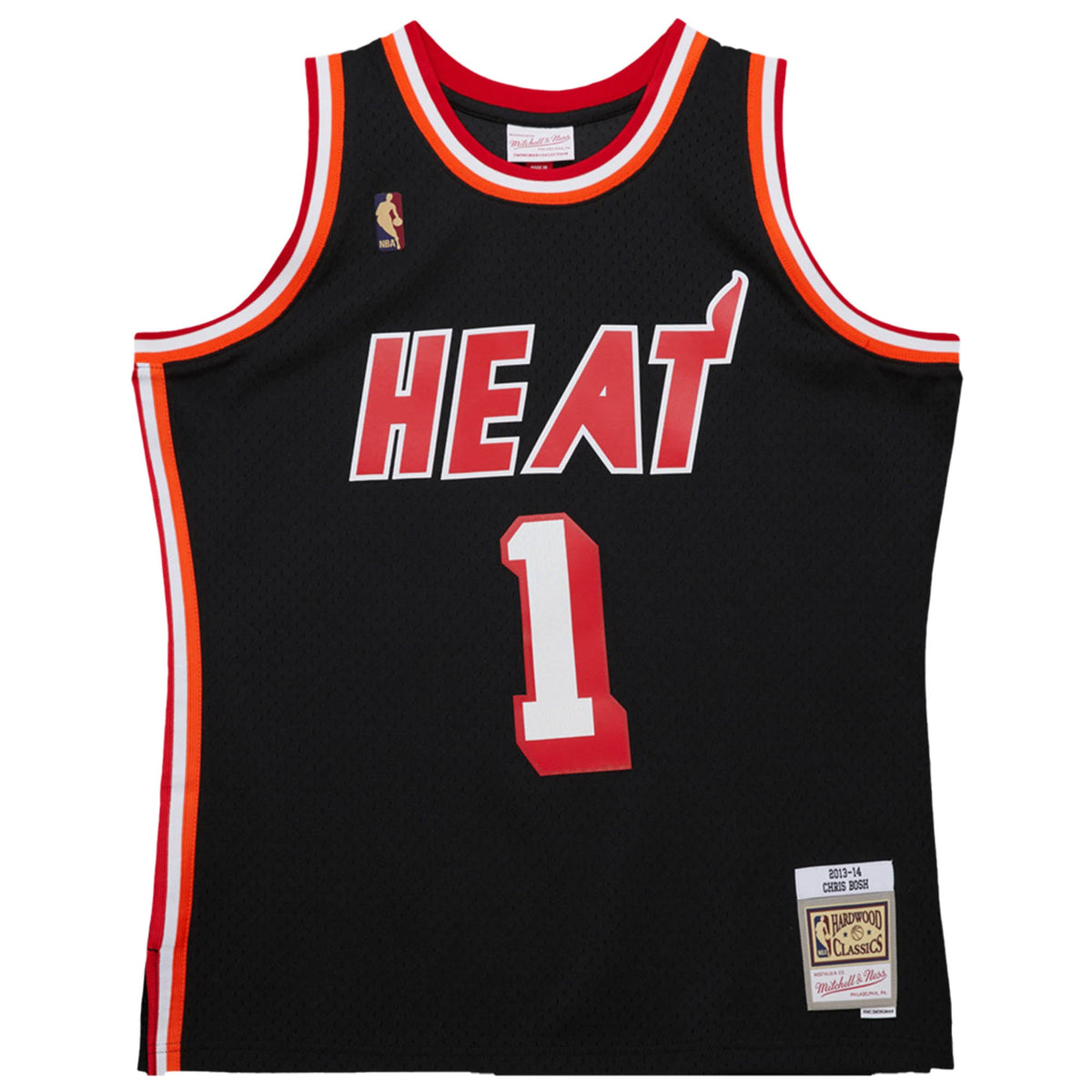 Men's Miami Heat Chris Bosh Mitchell & Ness Black 2013/14 product image 3