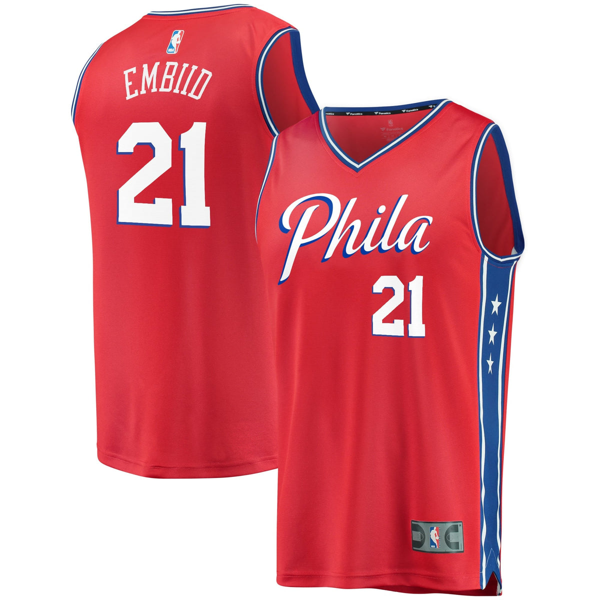 Youth Philadelphia 76ers Joel Embiid Fanatics Red 2019/20 product image 1