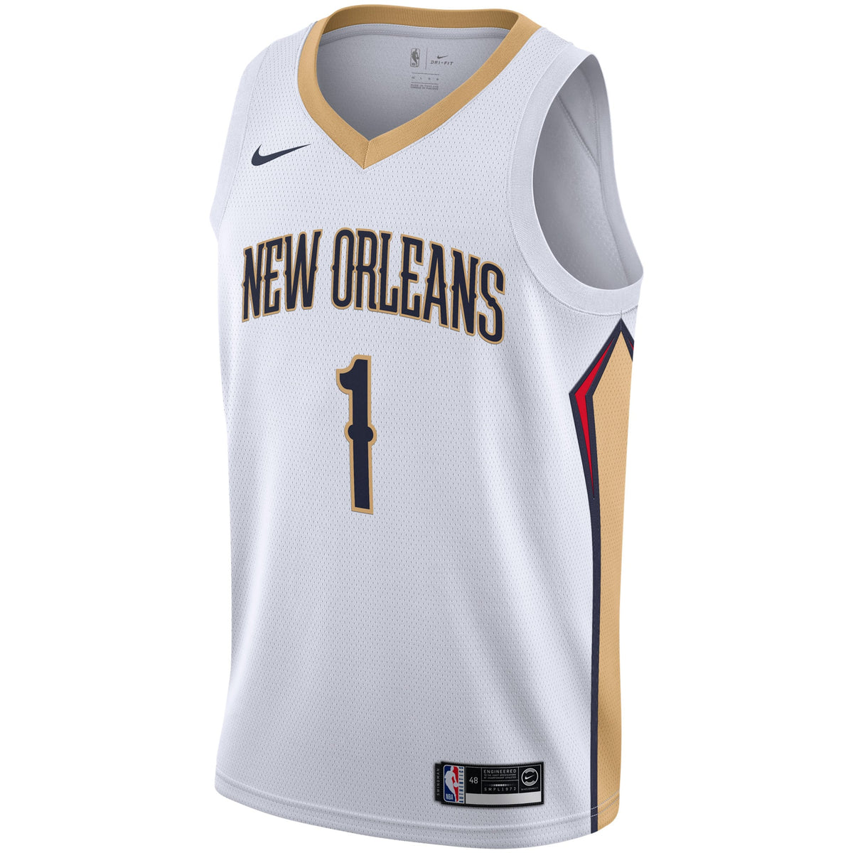 Men's New Orleans Pelicans Zion Williamson Nike White product image 3
