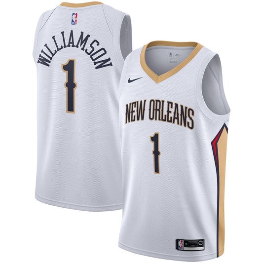 Men's New Orleans Pelicans Zion Williamson Nike White product image 1