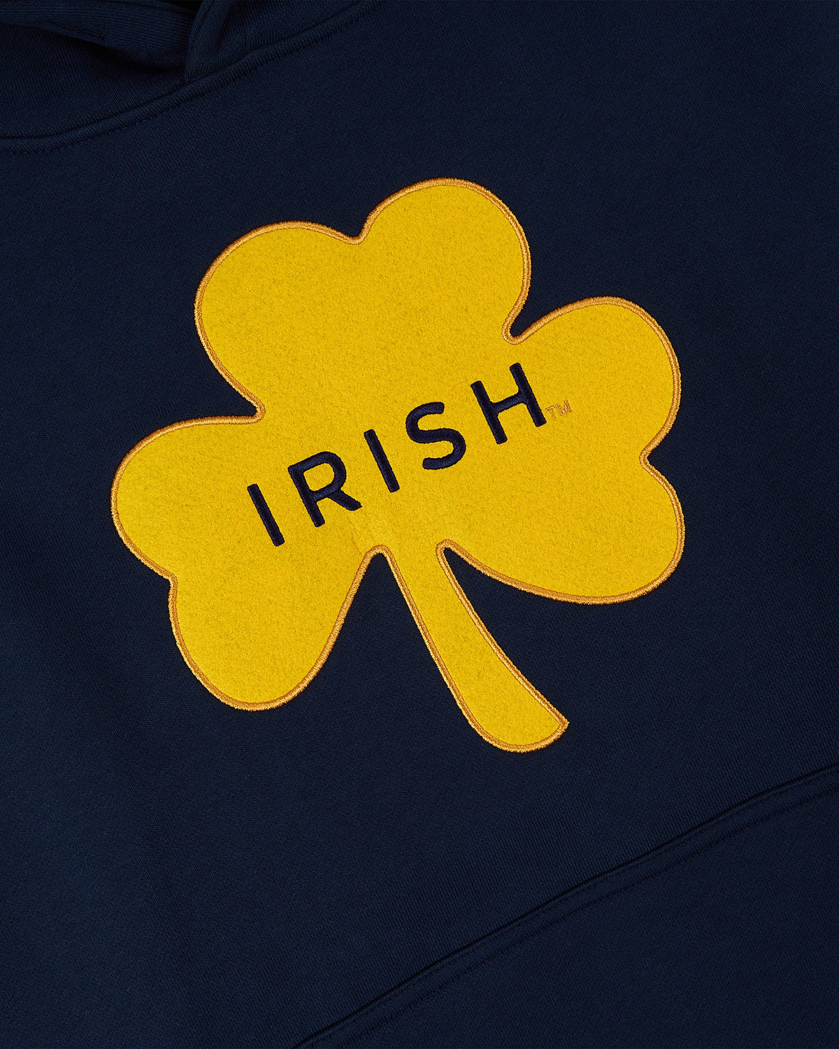 Notre Dame Heavyweight Cotton Terry Pullover Hoodie product image 4, provided for visual reference and product detail review