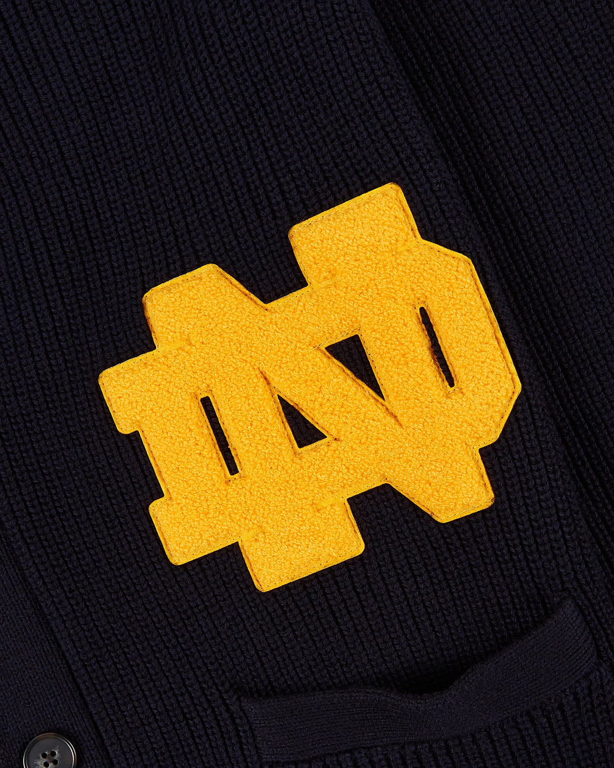University of Notre Dame Varsity Cardigan product image 3, provided for visual reference and product detail review