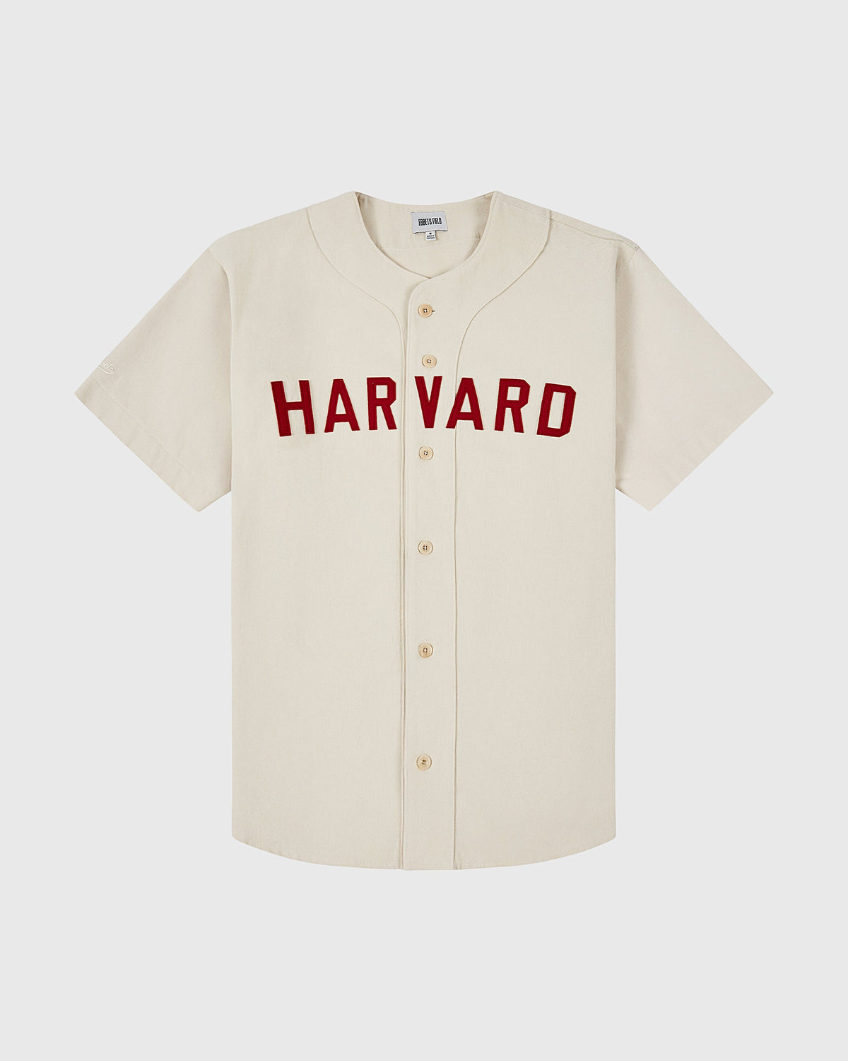 Harvard University Cotton Twill Baseball Jersey product image 1, provided for visual reference and product detail review