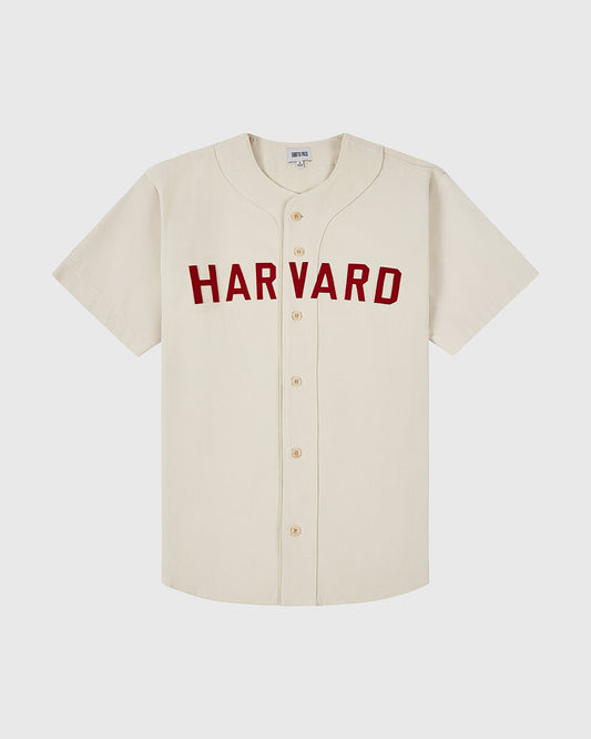 Harvard University Cotton Twill Baseball Jersey product image 1, provided for visual reference and product detail review