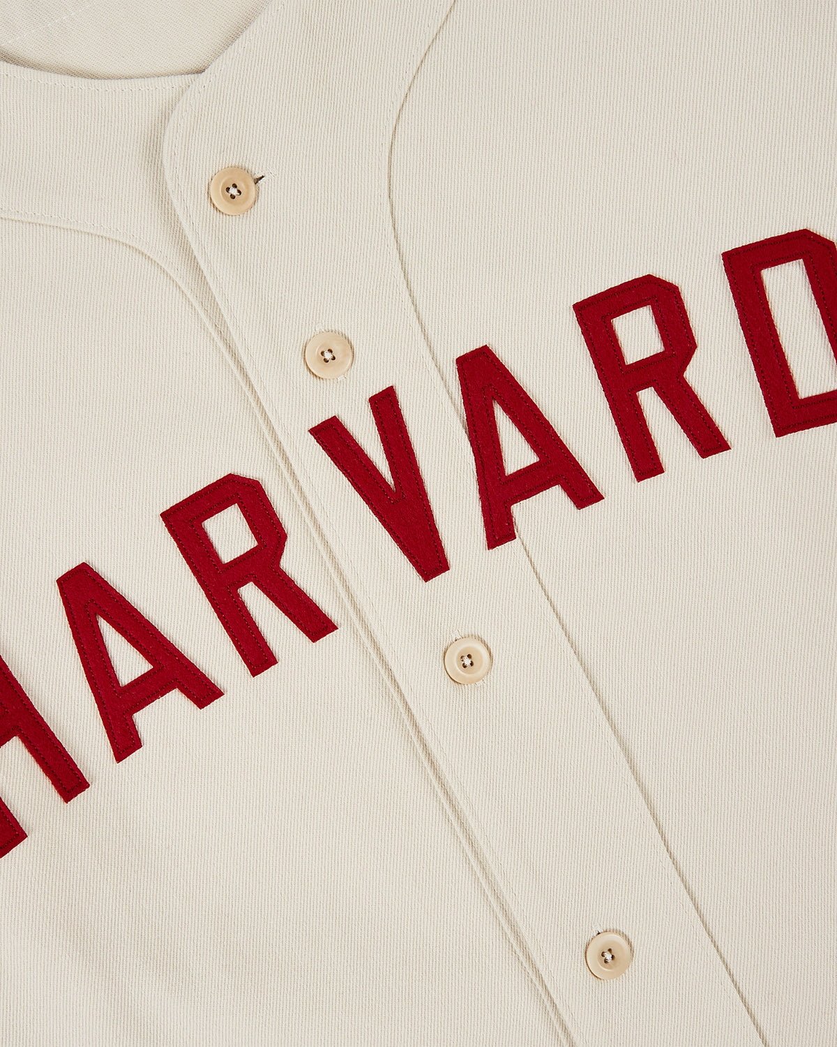 Harvard University Cotton Twill Baseball Jersey product image 4, provided for visual reference and product detail review