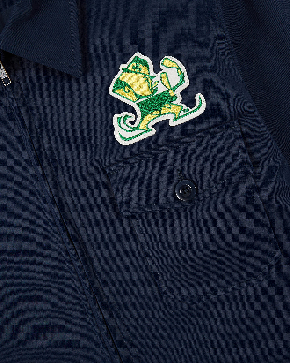 University of Notre Dame Cotton Grounds Crew Jacket product image 4, provided for visual reference and product detail review