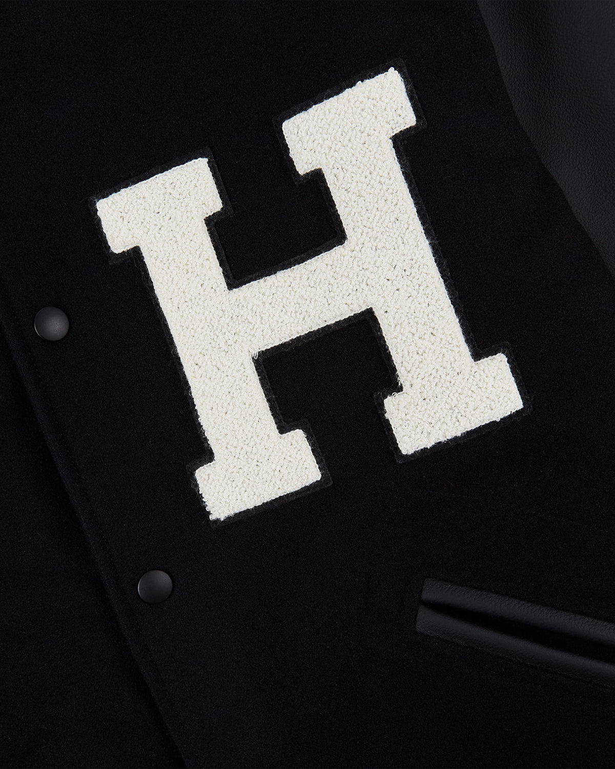 Harvard University Wool and Leather Varsity Jacket product image 4, provided for visual reference and product detail review