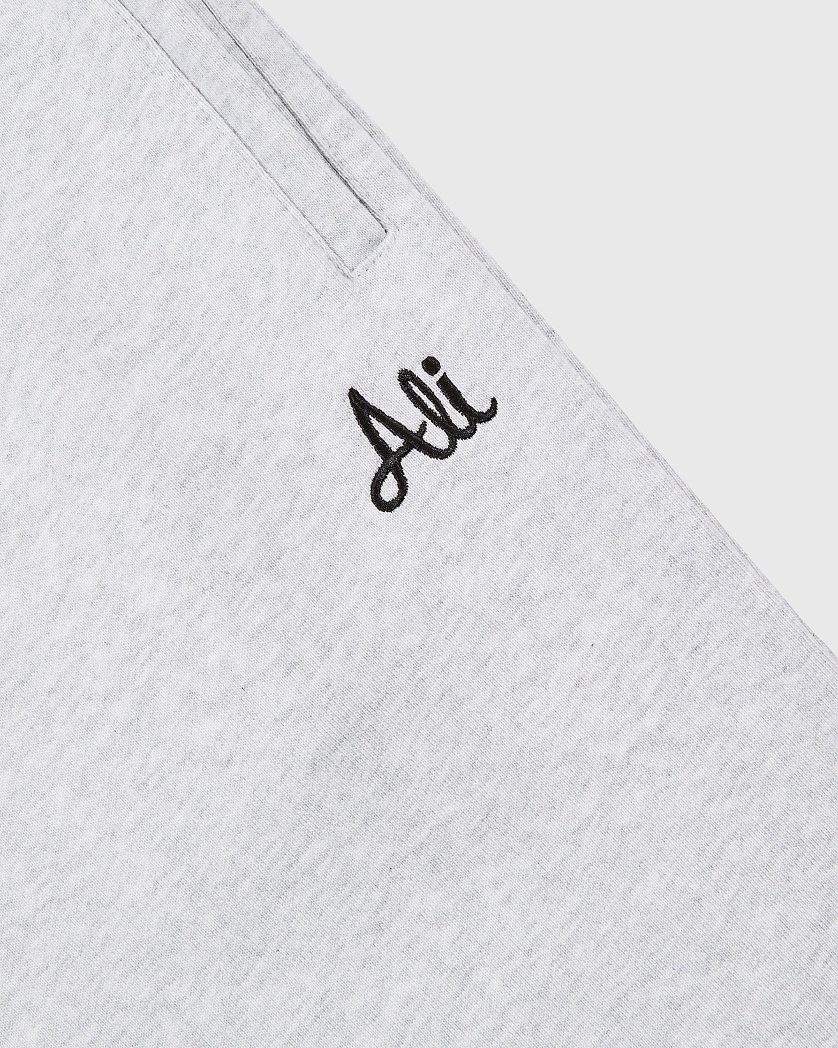 Muhammad Ali Embroidered Heavyweight Cotton Terry Sweatpants product image 5, provided for visual reference and product