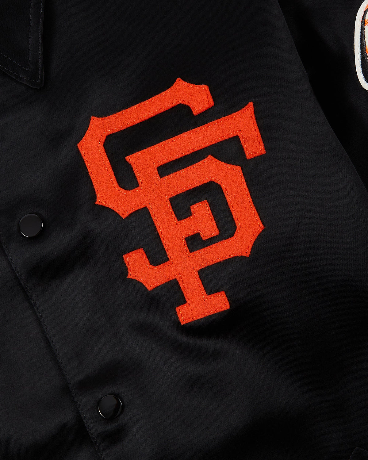 San Francisco Giants 1958 Satin Windbreaker Jacket product image 3, provided for visual reference and product detail review