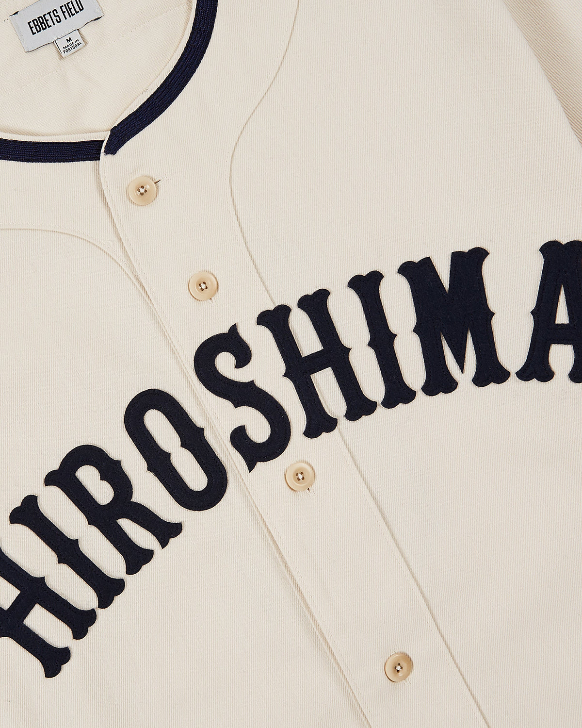 Hiroshima Carp Cotton Twill Baseball Jersey product image 3, provided for visual reference and product detail review