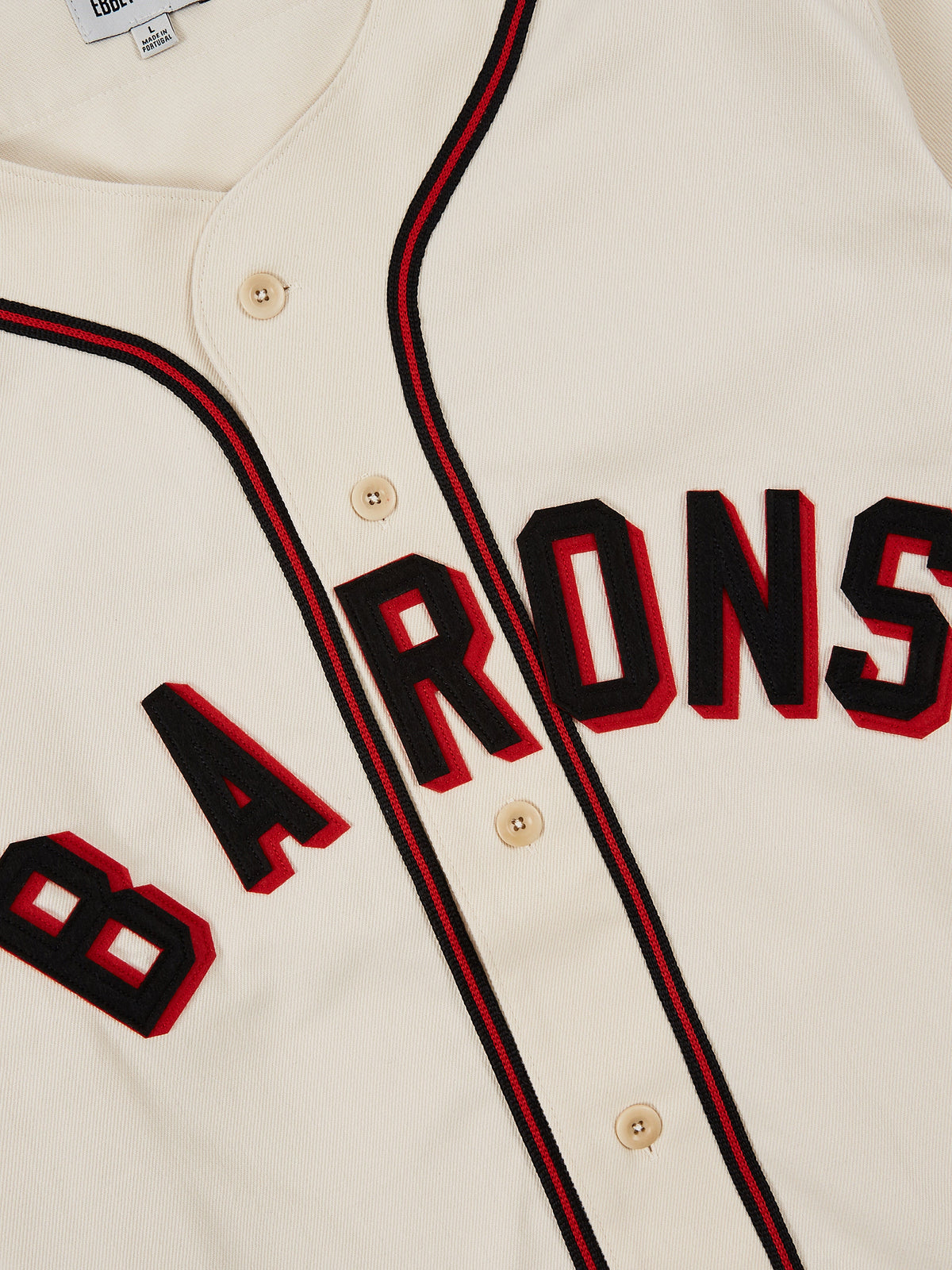Birmingham Black Barons Cotton Twill Jersey product image 3, provided for visual reference and product detail review