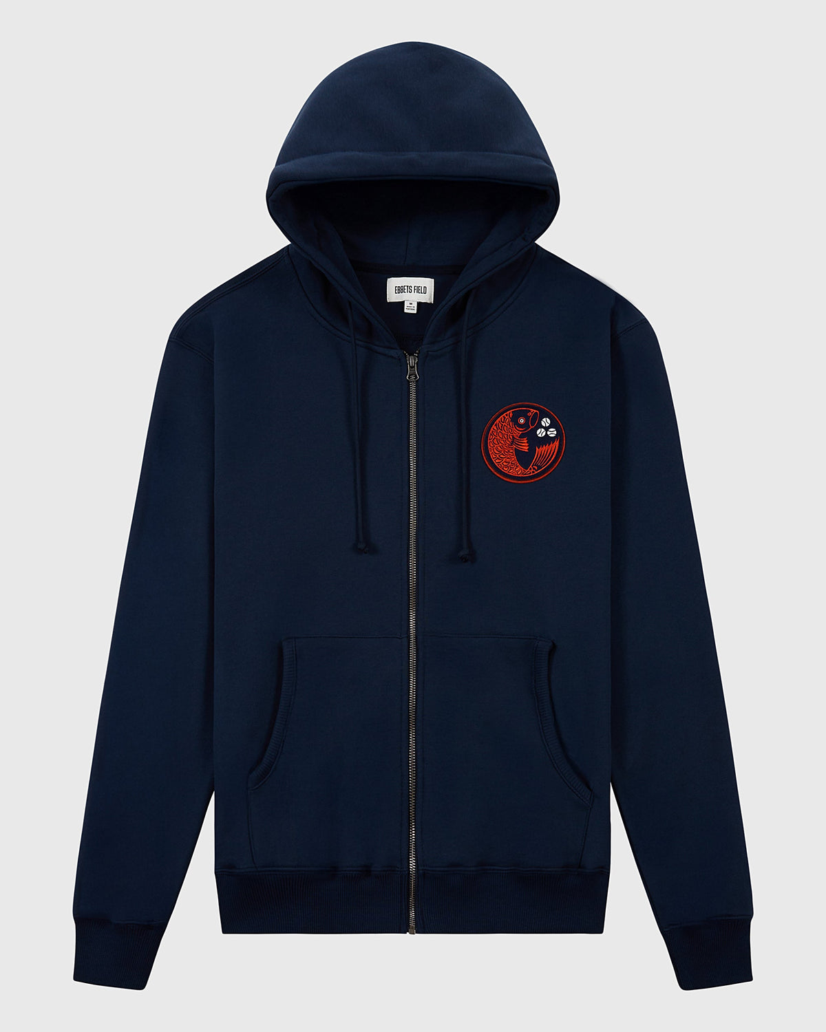 Hiroshima Carp Heavyweight Cotton Terry Full-Zip Hoodie product image 1, provided for visual reference and product detail