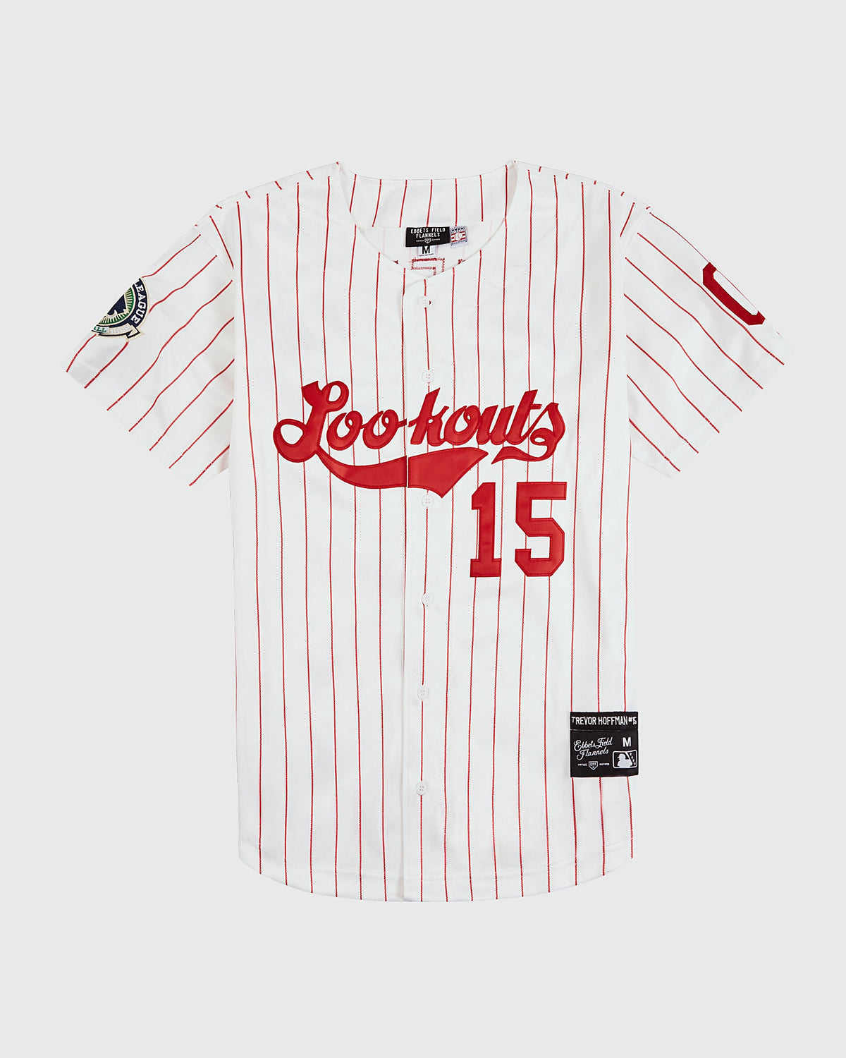 Trevor Hoffman Chattanooga Lookouts Button Up Jersey product image 1, provided for visual reference and product detail review