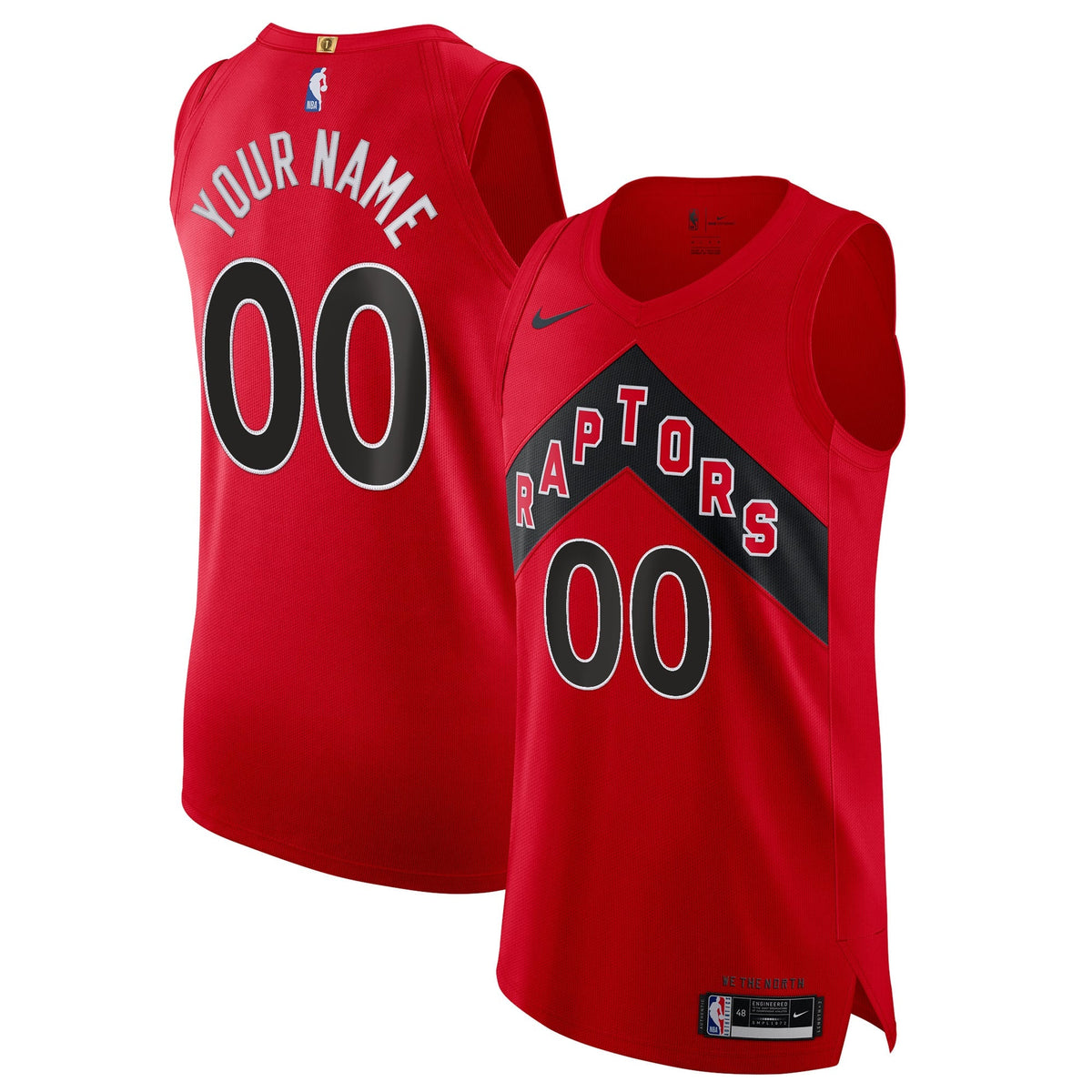 Men's Toronto Raptors Nike Red 2020/21 Authentic Custom product image 1