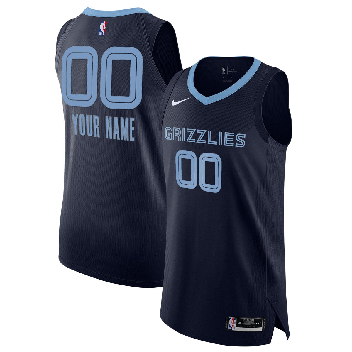 Men's Memphis Grizzlies Nike Navy 2020/21 Authentic Custom product image 1