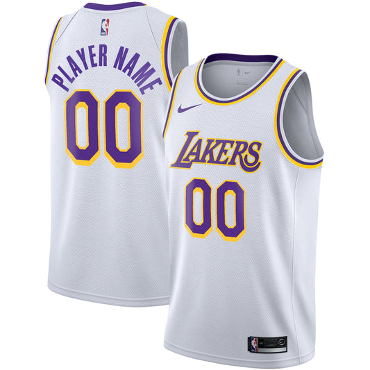 Men's Los Angeles Lakers Nike White 2020/21 Swingman Custom product image 1