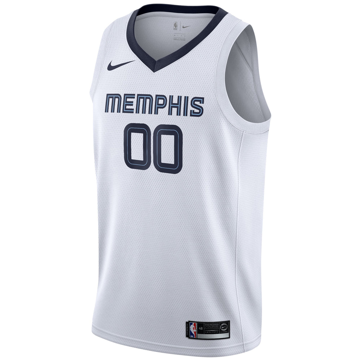 Men's Memphis Grizzlies Nike White 2020/21 Swingman Custom product image 3