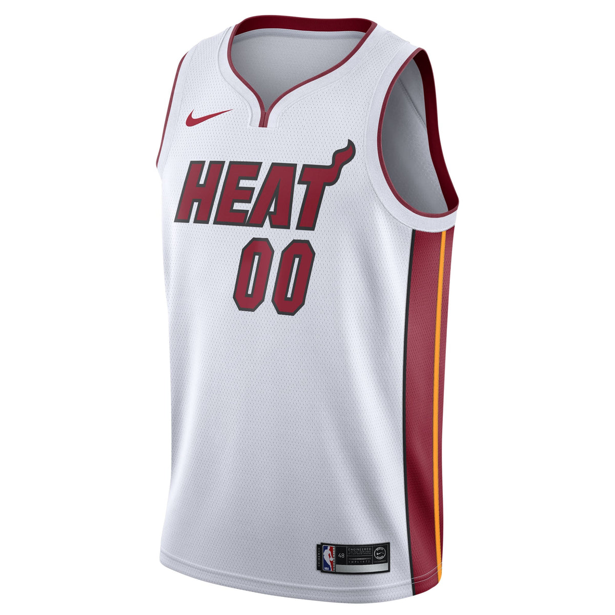 Men's Miami Heat Nike White 2020/21 Swingman Custom Jersey product image 3