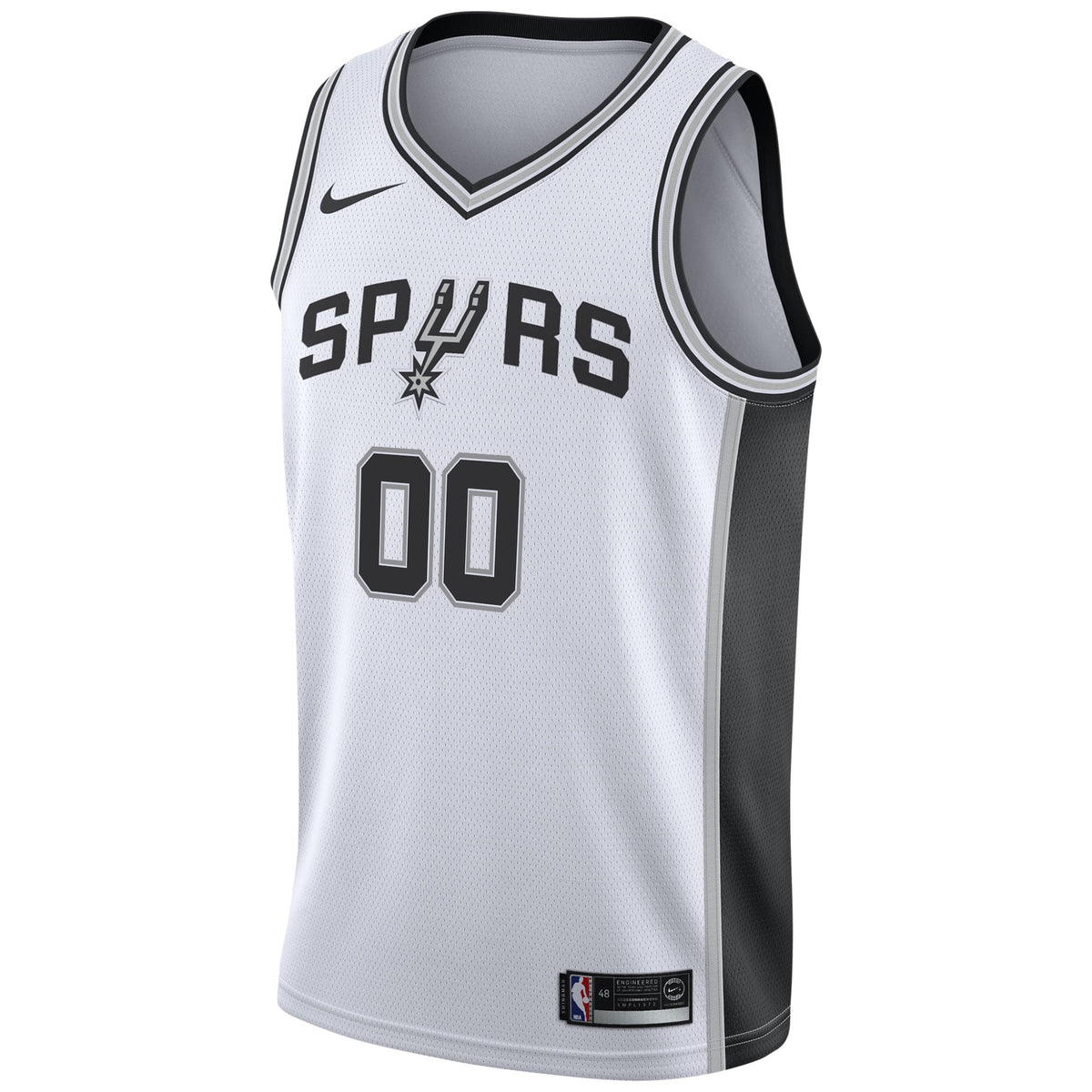 Men's San Antonio Spurs Nike White 2020/21 Swingman Custom product image 3