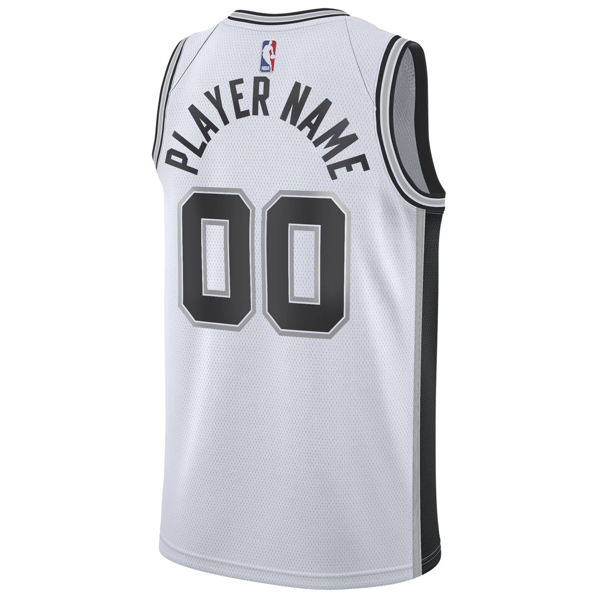 Men's San Antonio Spurs Nike White 2020/21 Swingman Custom product image 4