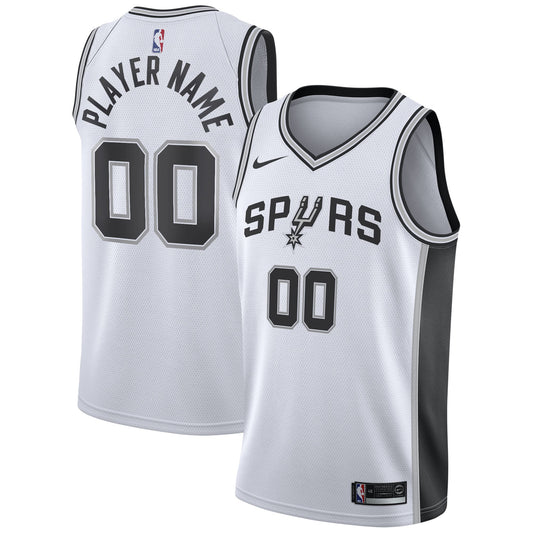 Men's San Antonio Spurs Nike White 2020/21 Swingman Custom product image 1