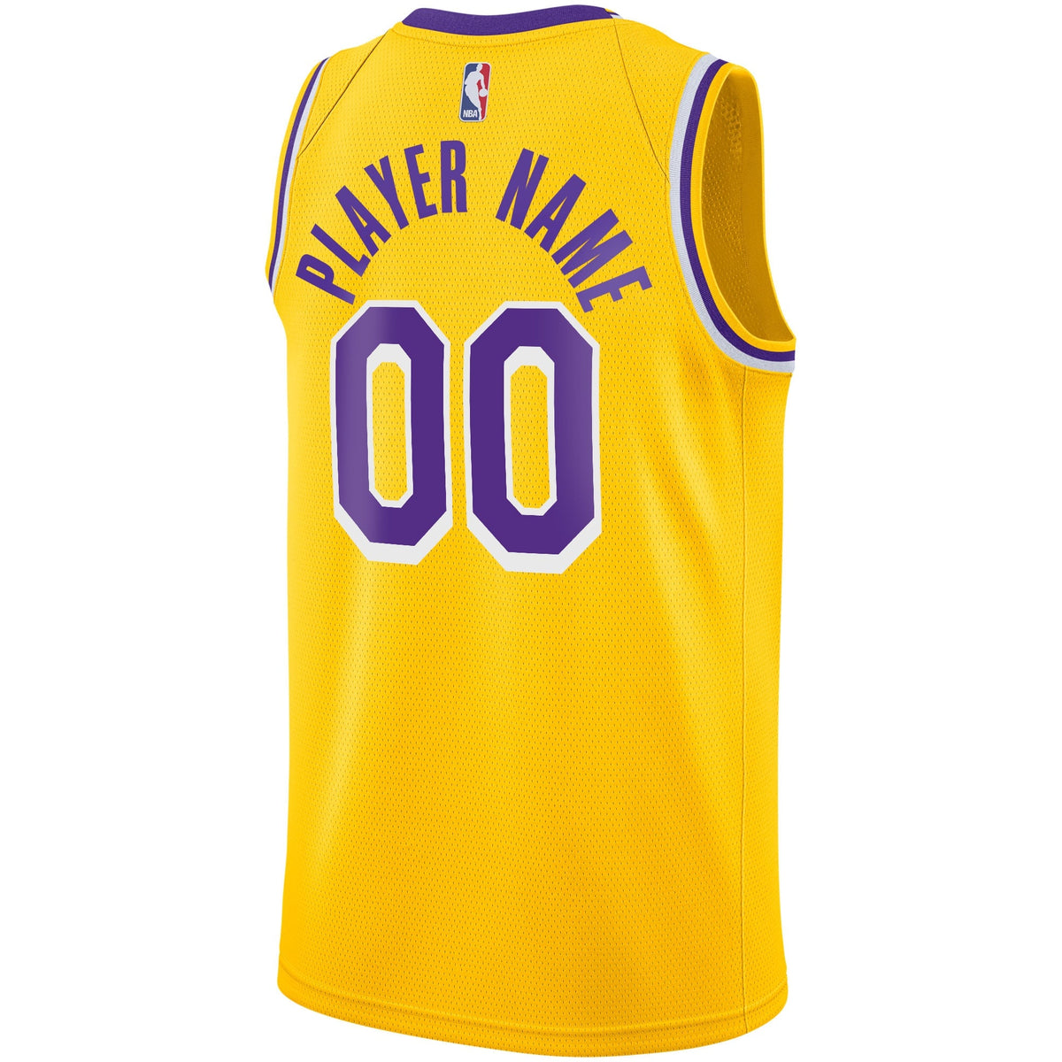 Men's Los Angeles Lakers Nike Gold 2020/21 Swingman Custom product image 4