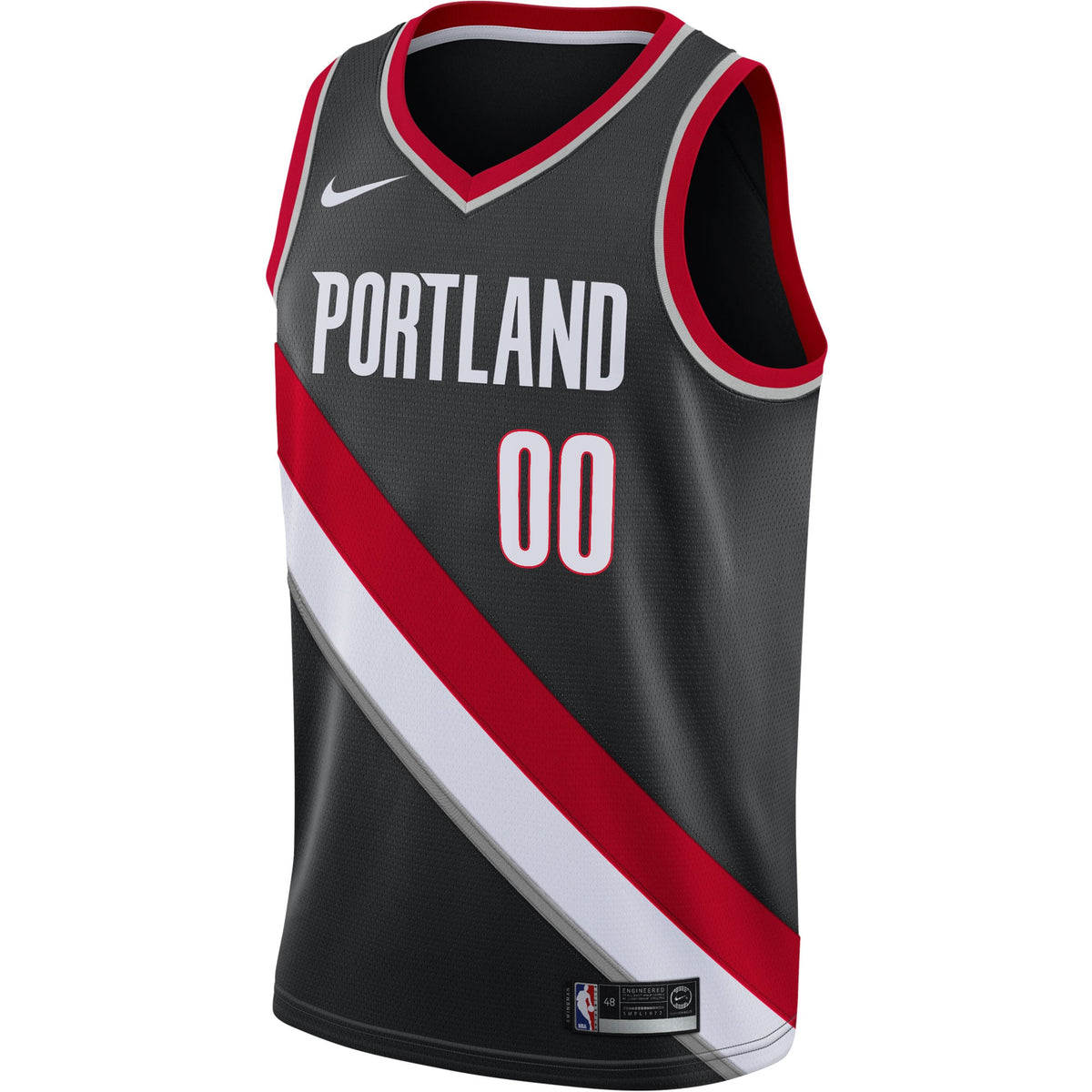 Men's Portland Trail Blazers Nike Black 2020/21 Swingman product image 3