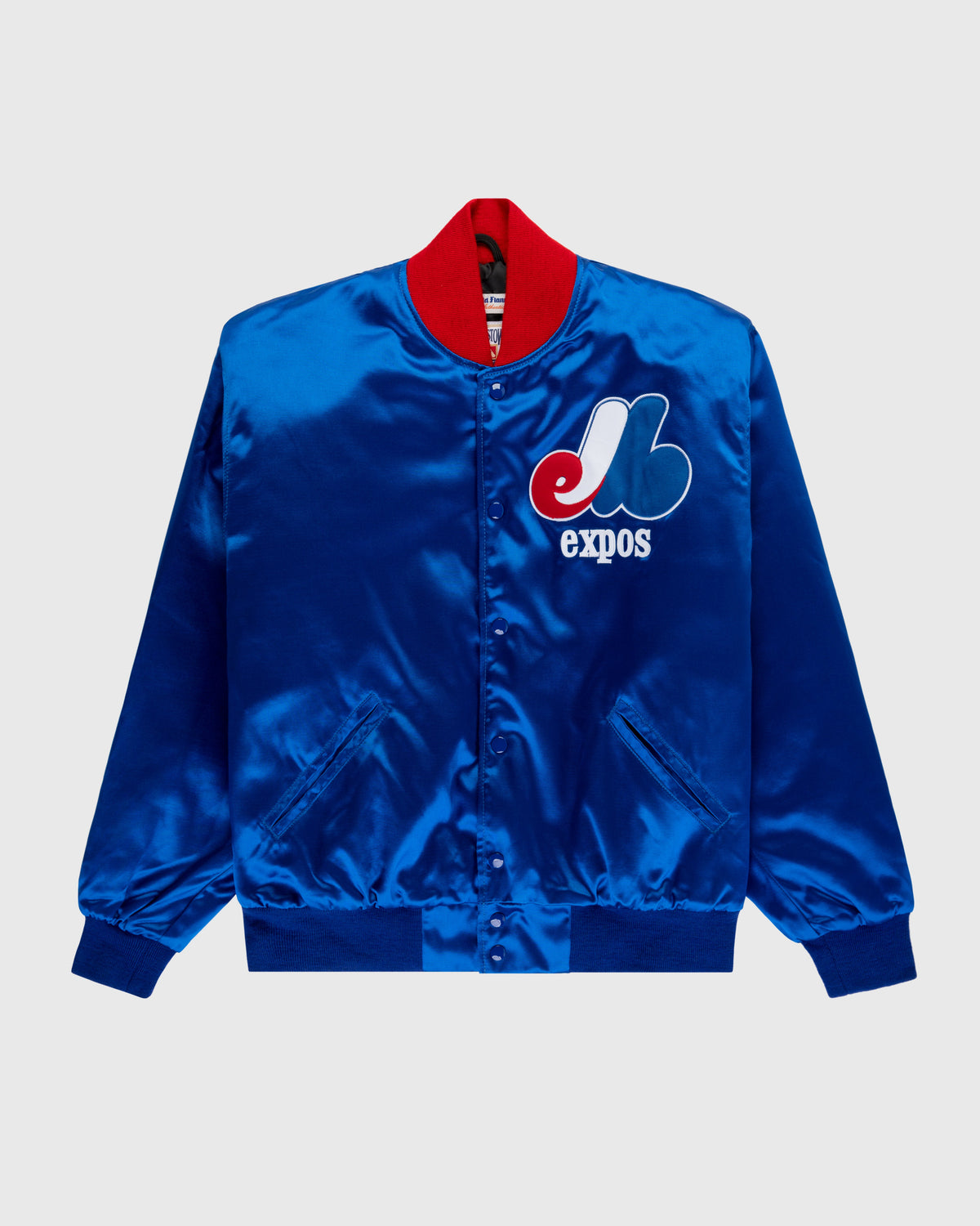 Montreal Expos 1969 Authentic All Satin Varsity Jacket product image 1, provided for visual reference and product detail