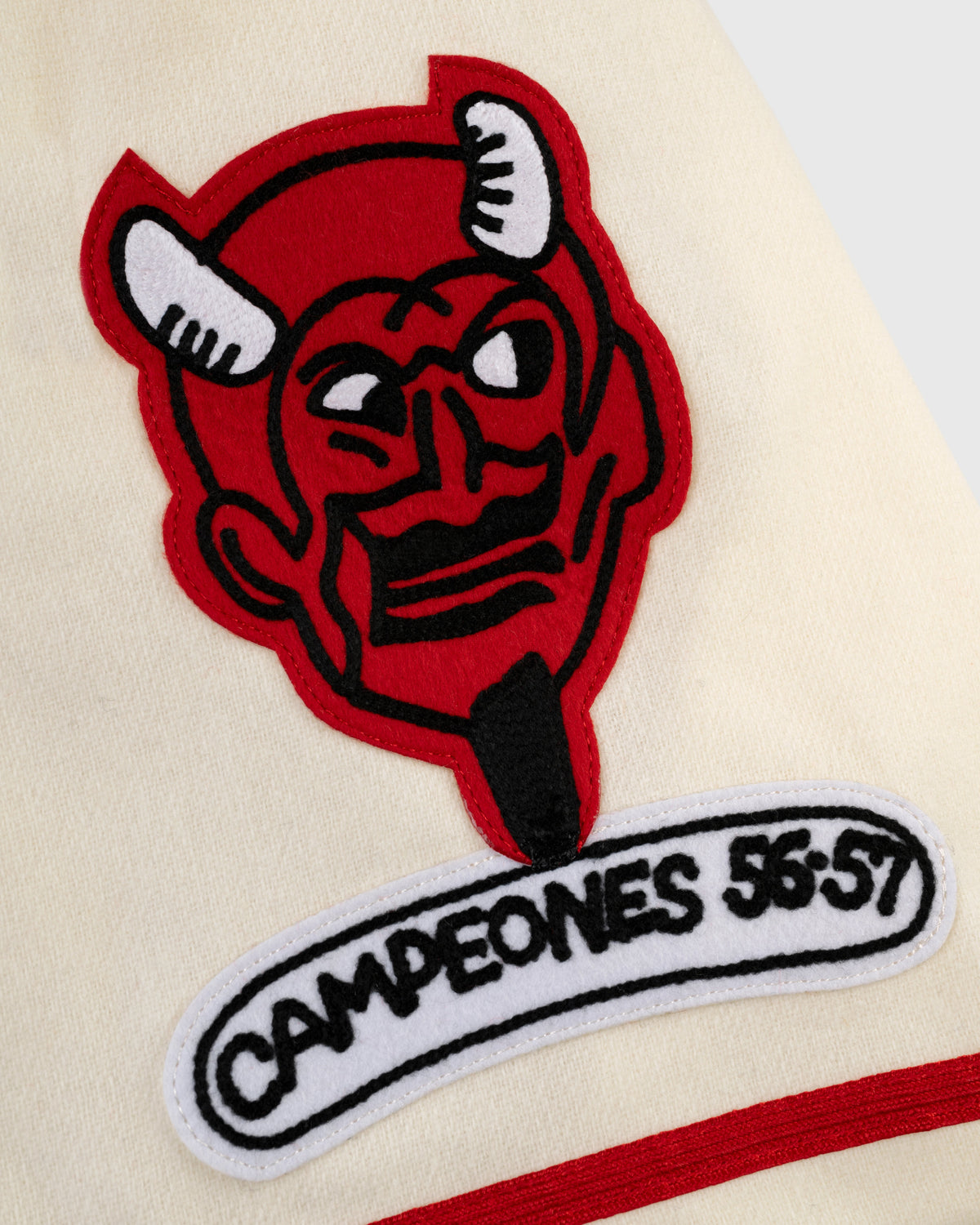 Mexico City Red Devils 1957 Authentic Wool Home Jersey product image 4, provided for visual reference and product detail
