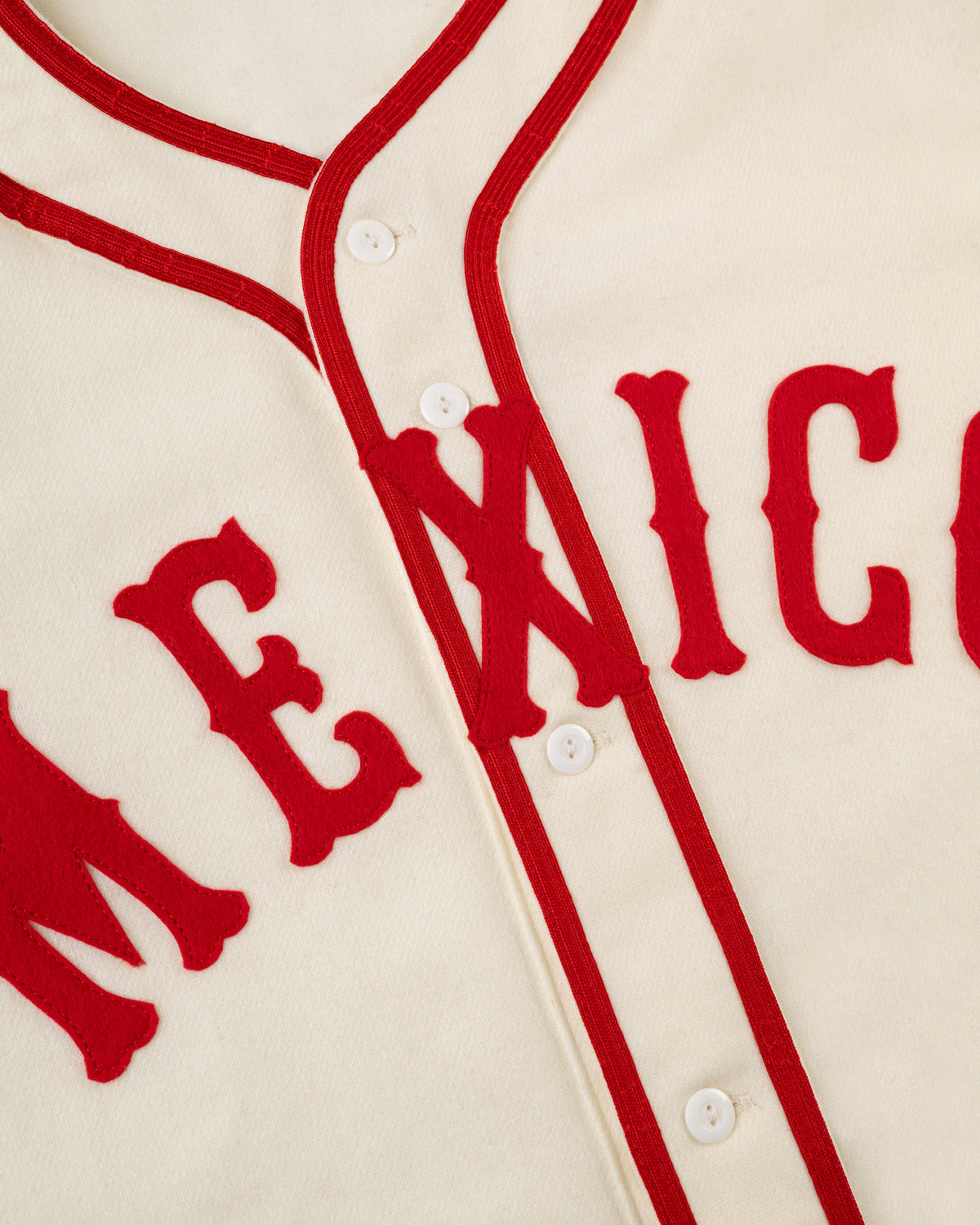 Mexico City Red Devils 1957 Authentic Wool Home Jersey product image 3, provided for visual reference and product detail