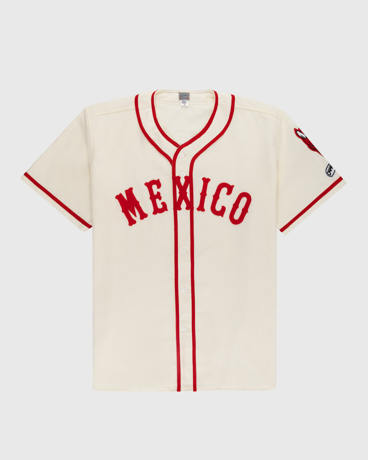 Mexico City Red Devils 1957 Authentic Wool Home Jersey product image 1, provided for visual reference and product detail