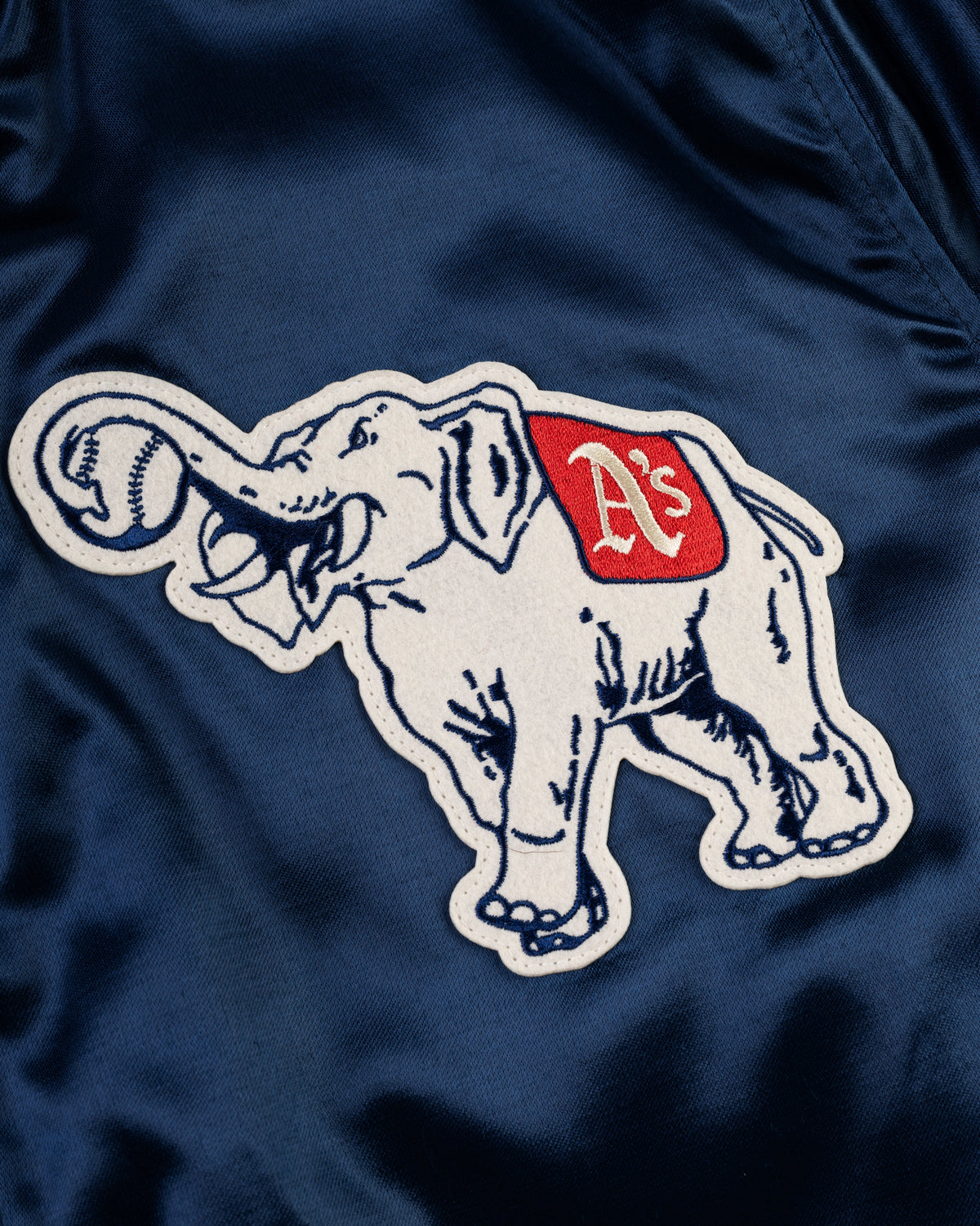 Philadelphia Athletics 1953 Authentic All Satin Varsity Jacket product image 3, provided for visual reference and product