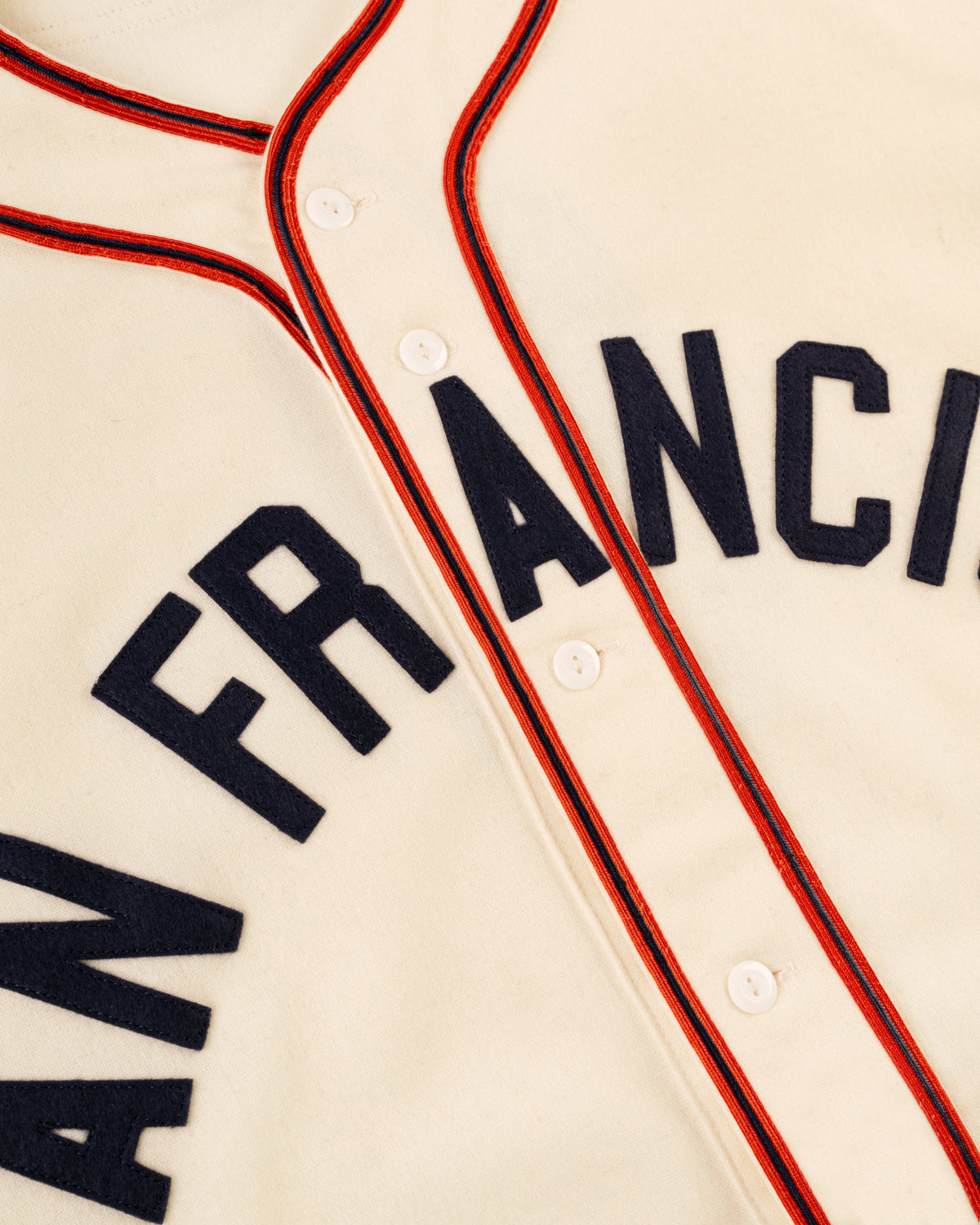 San Francisco Sea Lions 1946 Authentic Wool Home Jersey product image 3, provided for visual reference and product detail