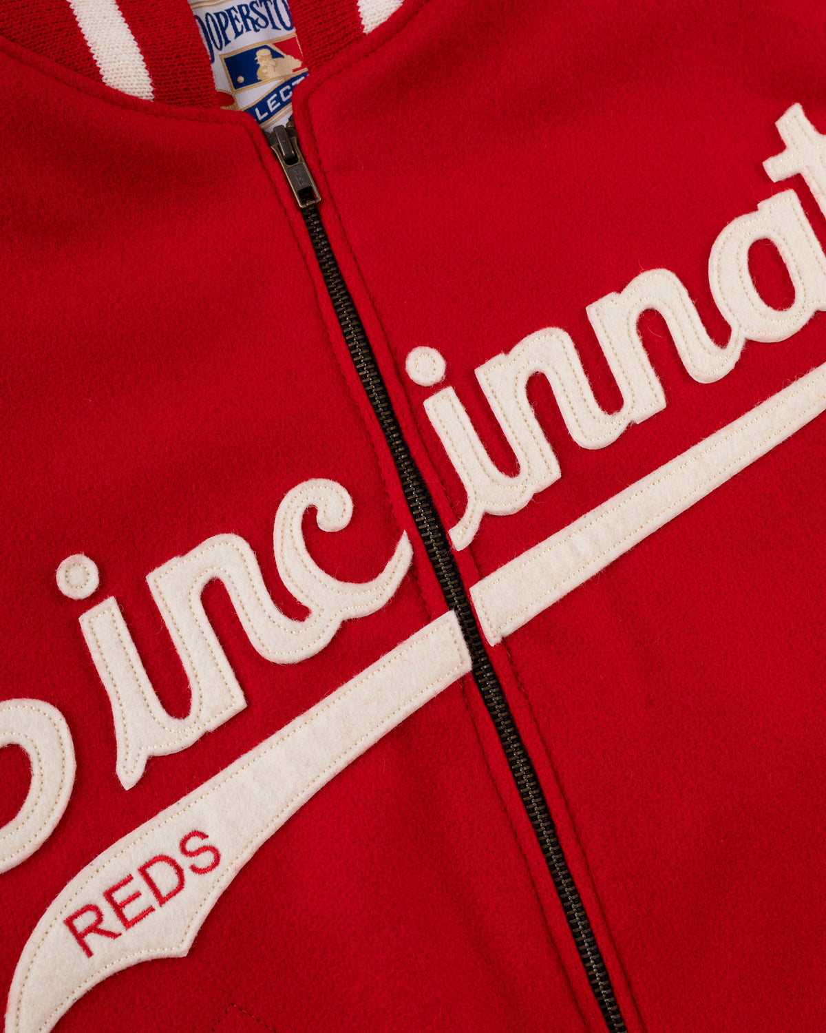 Cincinnati Reds 1969 Authentic All Wool Varsity Jacket product image 3, provided for visual reference and product detail