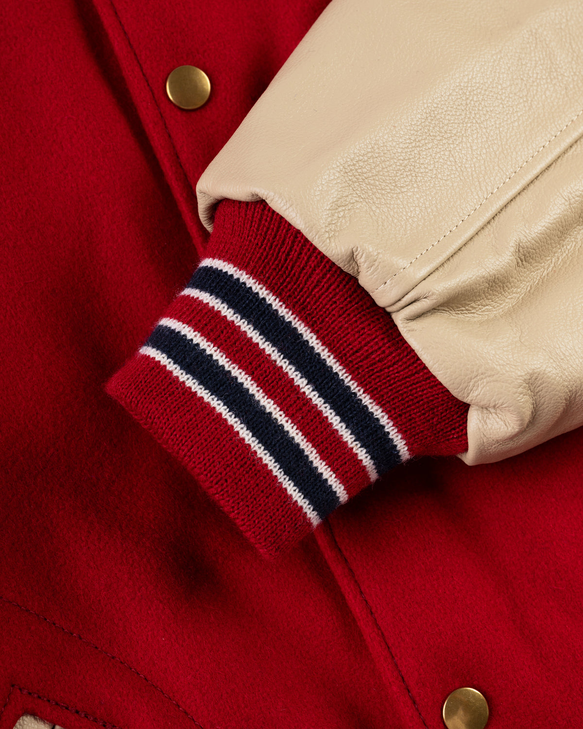 St. Louis Cardinals 1940 Authentic Wool & Leather Jacket product image 4, provided for visual reference and product detail