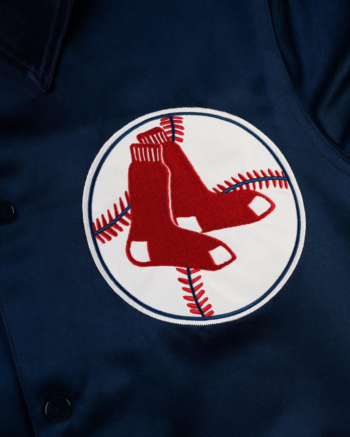 Boston Red Sox 1967 Satin Windbreaker Jacket product image 2, provided for visual reference and product detail review