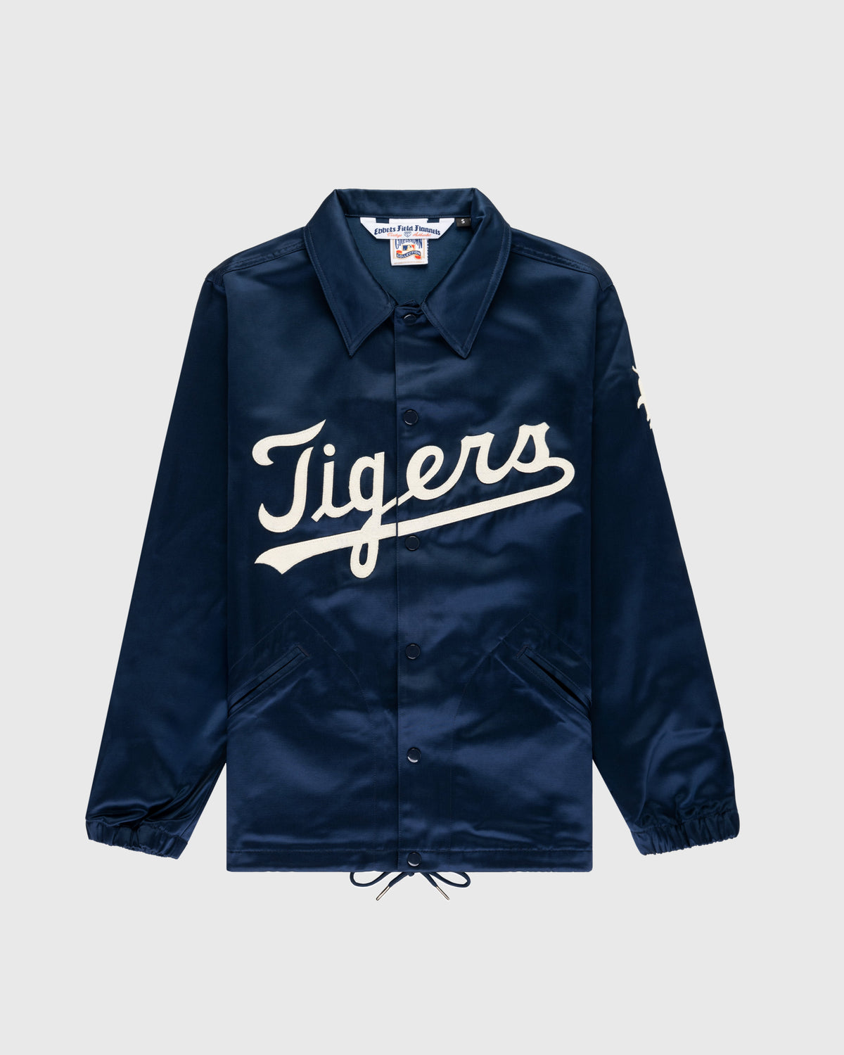 Detroit Tigers 1960 Satin Windbreaker Jacket product image 1, provided for visual reference and product detail review