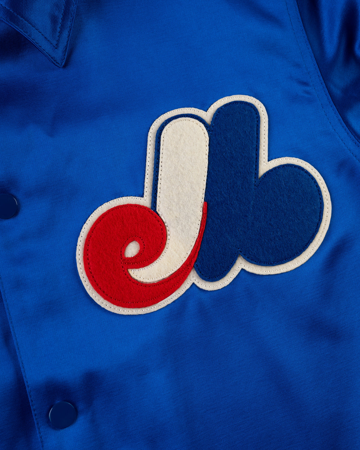 Montreal Expos 1969 Satin Windbreaker product image 2, provided for visual reference and product detail review