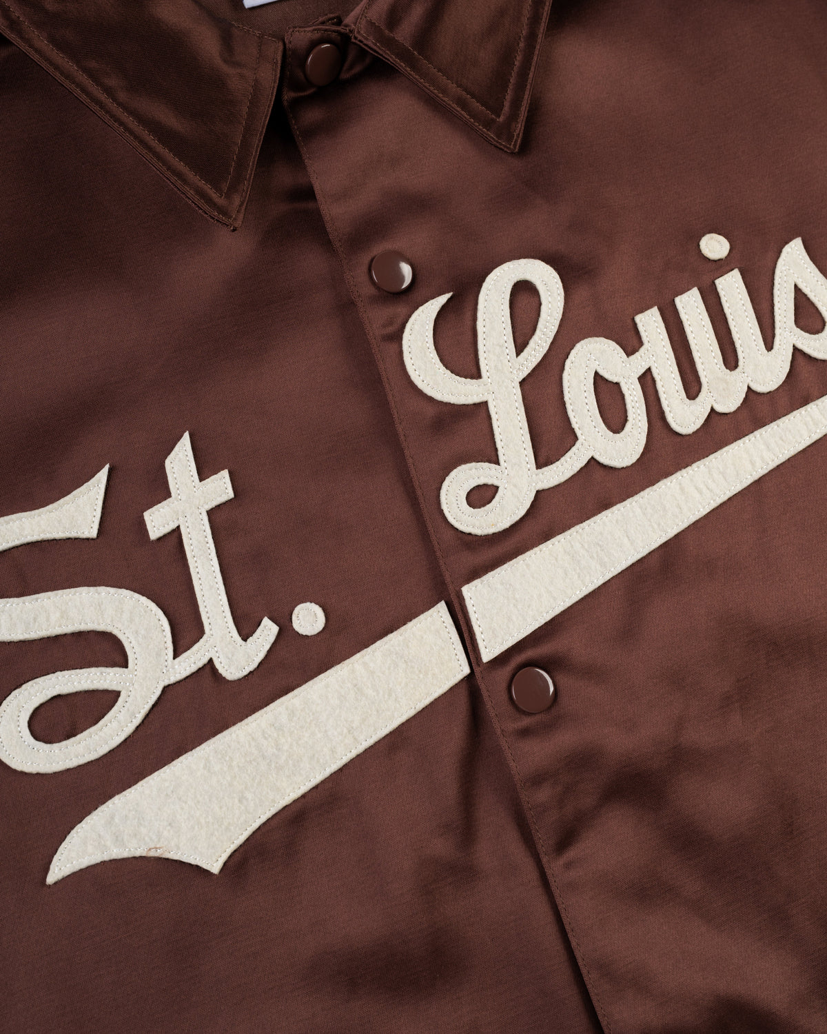 St. Louis Browns 1952 Satin Windbreaker Jacket product image 2, provided for visual reference and product detail review